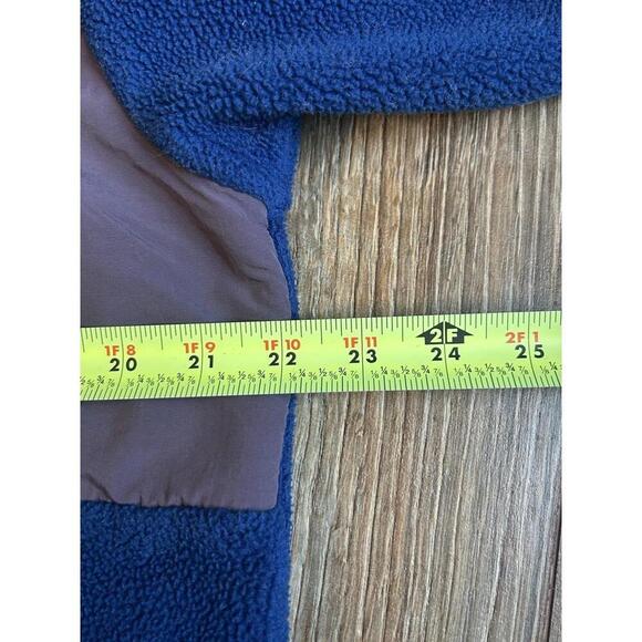 North Face Polartec Jacket Blue Grey Fleece Zipper Pullover Boys Pockets XL - Picture 6 of 8